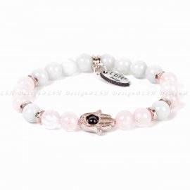 AMAZONIT-RÓZSAKVARC - FATIMA KEZE EZÜST