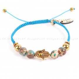 GALAXIS TENGERI ÜLEDÉK JASPIS - ARANY HEMATIT - FATIMA KEZE ARANY