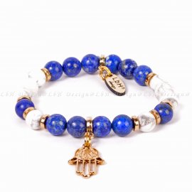 LAPIS LAZULI-HOWLIT - FATIMA KEZE MEDÁL ARANY