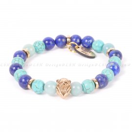 LAPIS LAZULI-TÜRKENIT-AMAZONIT - OROSZLÁN ARANY