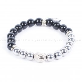 “SILVER SHINE” – EZÜST HEMATIT – ÓNIX - BUDDHA