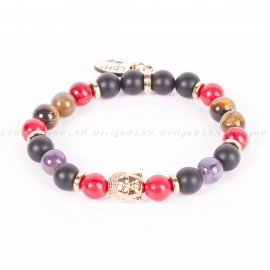 VÖRÖS HOWLIT-MATT ÓNIX-TIGRISSZEM-AMETISZT