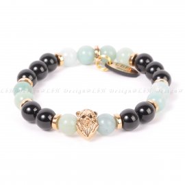 AMAZONIT-ÓNIX - OROSZLÁN ARANY