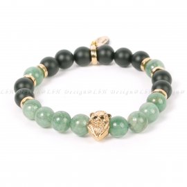 AVENTURIN-MATT ÓNIX - OROSZLÁN ARANY