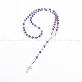 Faceted Amethyst – Silver Hematite – Rosary 925 Silver