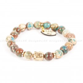 GALAXIS TENGERI ÜLEDÉK JÁSPIS - BUDDHA ARANY