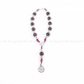 Grenade– Silver Hematite – Saint Christopher