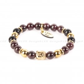 GRÁNÁT - ÓNIX - ARANY HEMATIT - BUDDHA