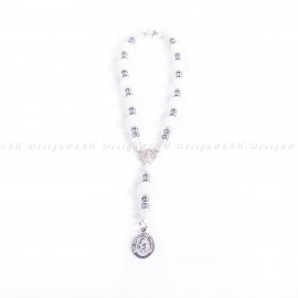 Shellfish – Silver Hematite-  Saint Christopher