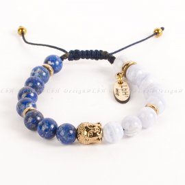 KALCEDON - LAPIS LAZULI - BUDDHA ARANY