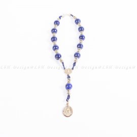 Lapis Lazuli– Golden Hematite – Saint Christopher