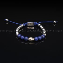 Lapis Lazuli - Silver Hematite - Buddha 925