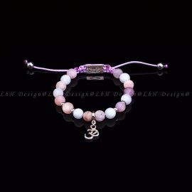 Matte Amethyst - Matte Rose Quartz - Matte Aquamarine - Silver Hematite-925 Ohm Silver