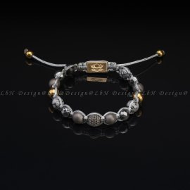 Matte Hematite - Faceted Hematite - Snowflake Obsidian - Golden Hematite 