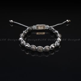 Matte Hematite - Faceted Hematite - Snowflake Obsidian - Silver Hematite