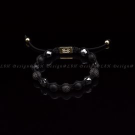 Matte Onyx-Faceted Hematite-Faceted Onyx-Privilege 925 