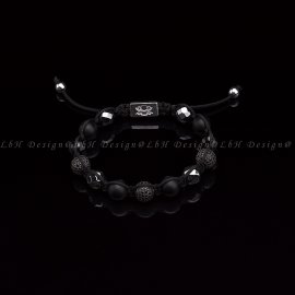 Matte Onyx-Faceted Hematite-Faceted Onyx-Privilege 925 