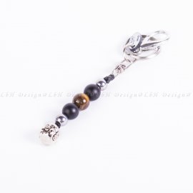 Matte Onyx - Tiger's Eye - Silver Hematite - Lucky Buddha