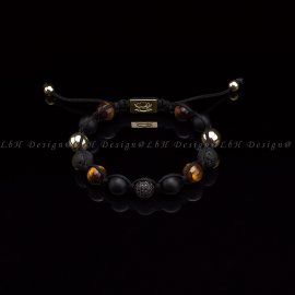 Matte Onyx-Tiger's Eye-Lavastone-Golden Hematite-Privilege 925 