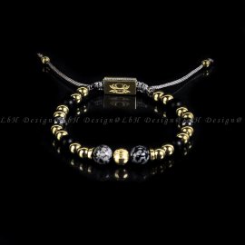 Multicolor - Hópehely Obszidián Arany 925