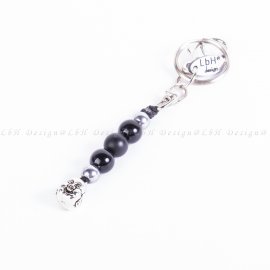 Onyx-Matte Onyx-Silver Hematite - Lucky Buddha