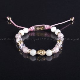 Privilege 925 Limited Buddha-Faceted Rose Quartz - Faceted Shellfish - Faceted Aqua Aura Quartz – Golden Hematite