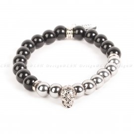 “SILVER SHINE” - SILVER HEMATITE - ONYX