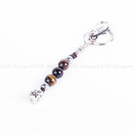 Onyx-Tiger’s Eye-Silver Hematite - Lucky Buddha