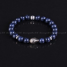 Zafír Buddha 925 Ezüst